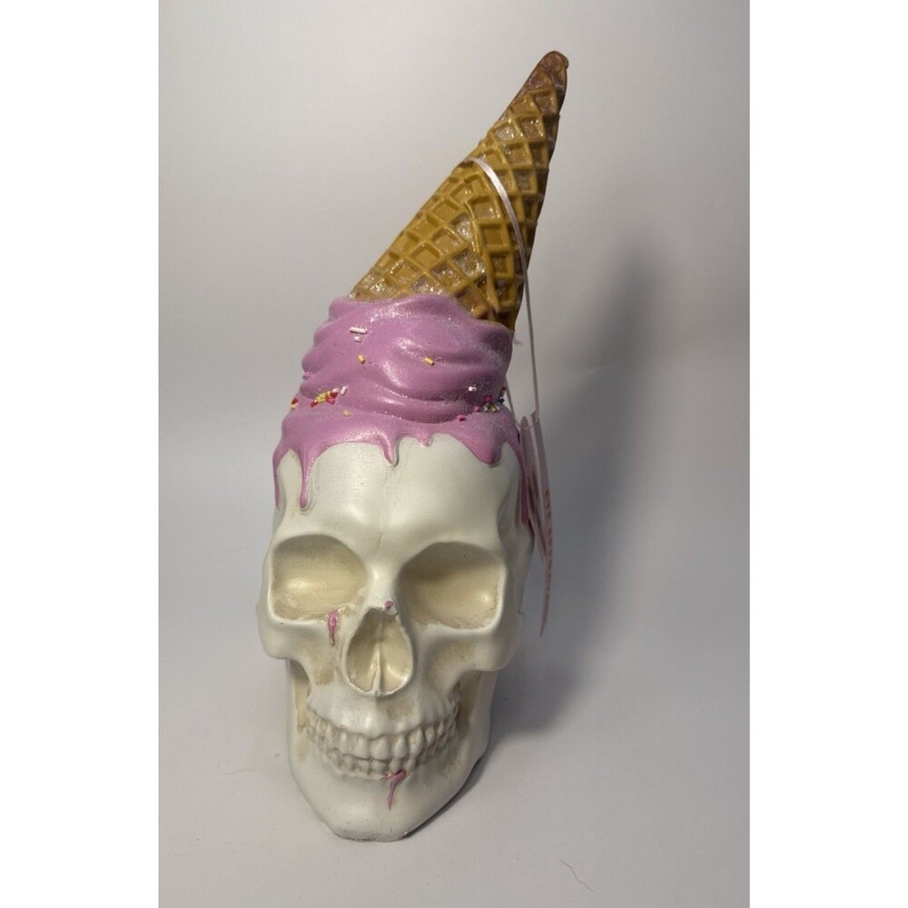 Snow Cone Skull Summerween Here Lies Summer Decor